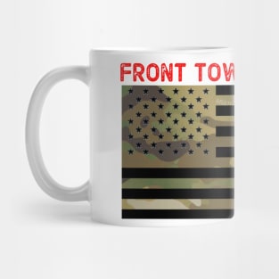 Front Toward Enemy USA Flag Mug